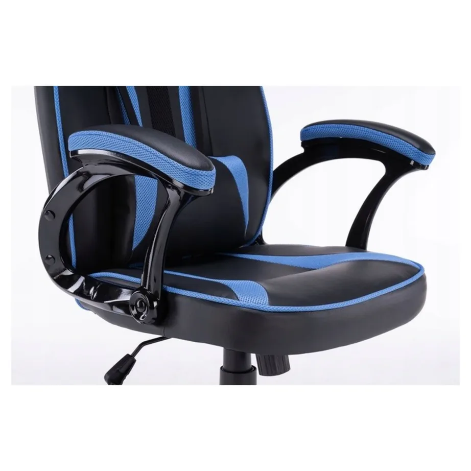 TOP E SHOP DRIFT NIE 66 cm laiune sinimust PC mänguritool, 2D reguleeritavate käetugede ja nimmepadjaga, kuni 120 kg – 7