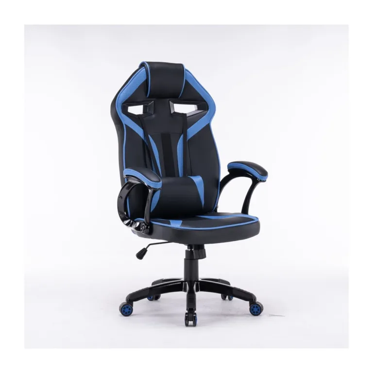 TOP E SHOP DRIFT NIE 66 cm laiune sinimust PC mänguritool, 2D reguleeritavate käetugede ja nimmepadjaga, kuni 120 kg
