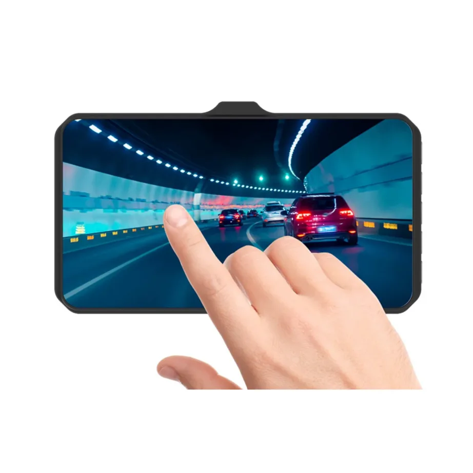 Tracer 4TS TRAKAM46876 Full HD kahe kaameraga auto pardakaamera, 4″ IPS puuteekraan, lai 140° vaatenurk, öörežiim ja parkimisabi, must alumiiniumkorpus – 3