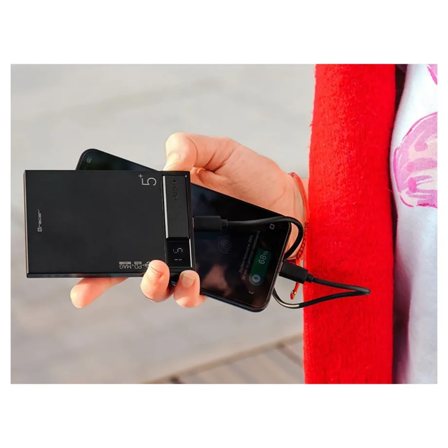 Tracer AirMag1 5000mAh must MagSafe kiirlaetav akupank USB-C PD 20W iPhone’i ja Apple’i seadmetele – 5