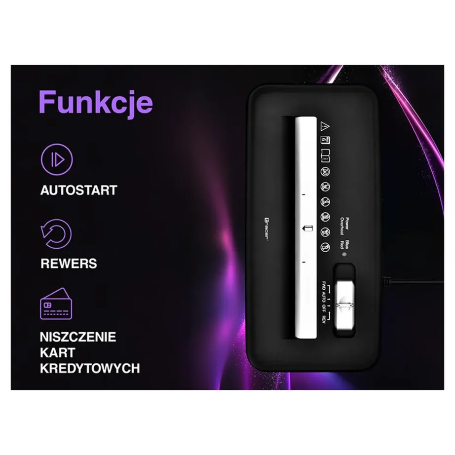 Tracer EDGY10L TRANIS47484 10L 6-leheline must paberipurustaja ja krediitkaartide hävitaja – 10