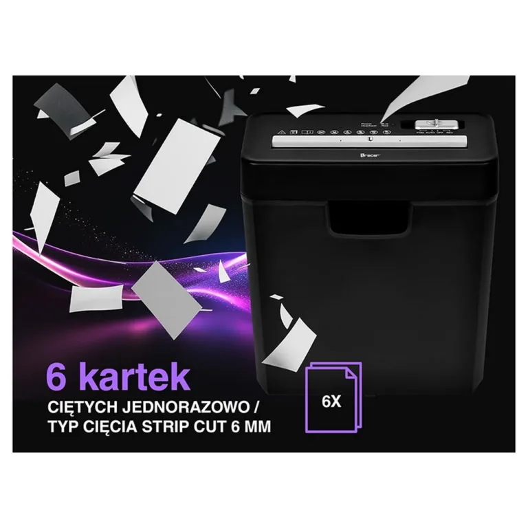 Tracer EDGY10L TRANIS47484 10L 6-leheline must paberipurustaja ja krediitkaartide hävitaja