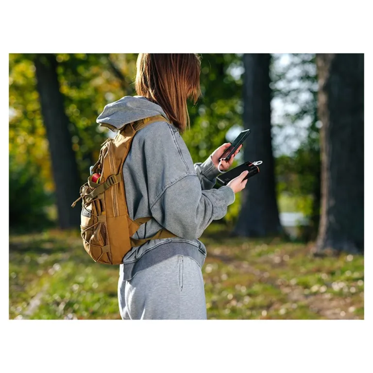 Tracer EnerGen TRABAT47516 20000 mAh must/oranž akupank, 2x USB-A, 1x USB-C, PD 20 W ja QC 3.0, kuni 3 seadmele