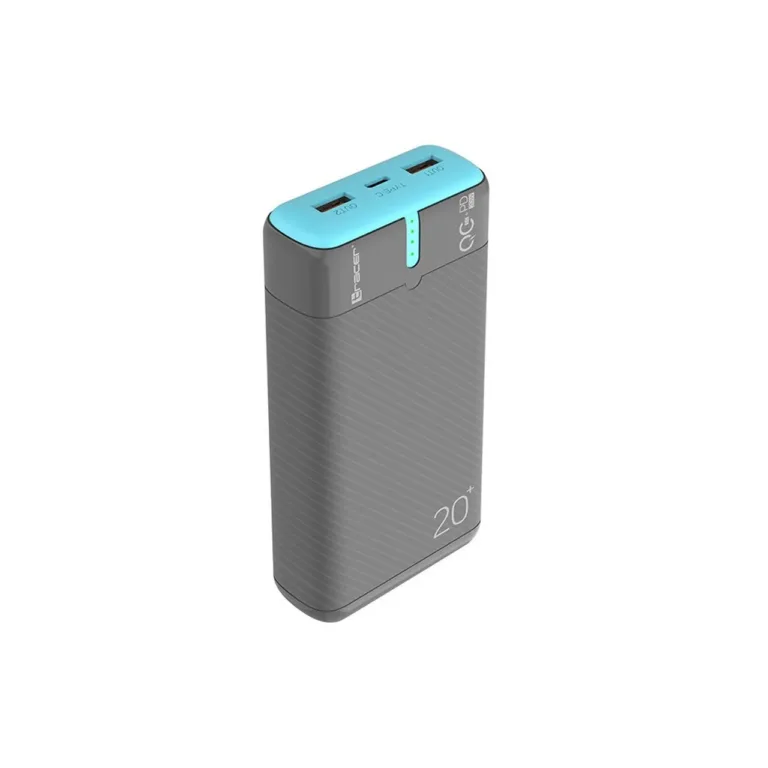 Tracer EnerGen TRABAT47517 20000 mAh sinine/oranž akupank 3 seadmele, USB-C/2xUSB-A, kiirlaadimine PD/QC 3.0, 400 g