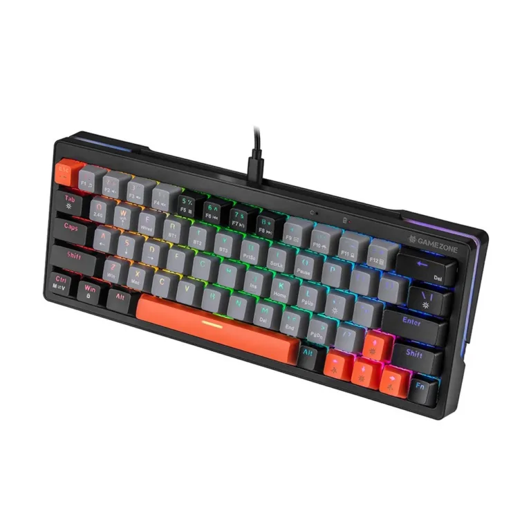Tracer GAMEZONE EVO1 TRAKLA47297 63-klahviline valge mehaaniline RGB-taustvalgustusega mänguklaviatuur, USB-ühendus, QWERTY