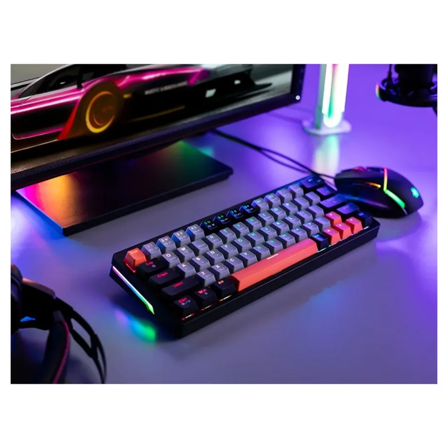 Tracer GAMEZONE EVO1 TRAKLA47297 63-klahviline valge mehaaniline RGB-taustvalgustusega mänguklaviatuur, USB-ühendus, QWERTY – 4