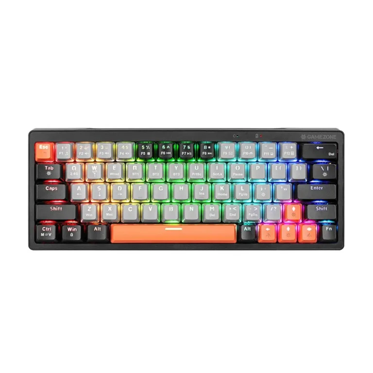 Tracer GAMEZONE EVO1 TRAKLA47297 63-klahviline valge mehaaniline RGB-taustvalgustusega mänguklaviatuur, USB-ühendus, QWERTY