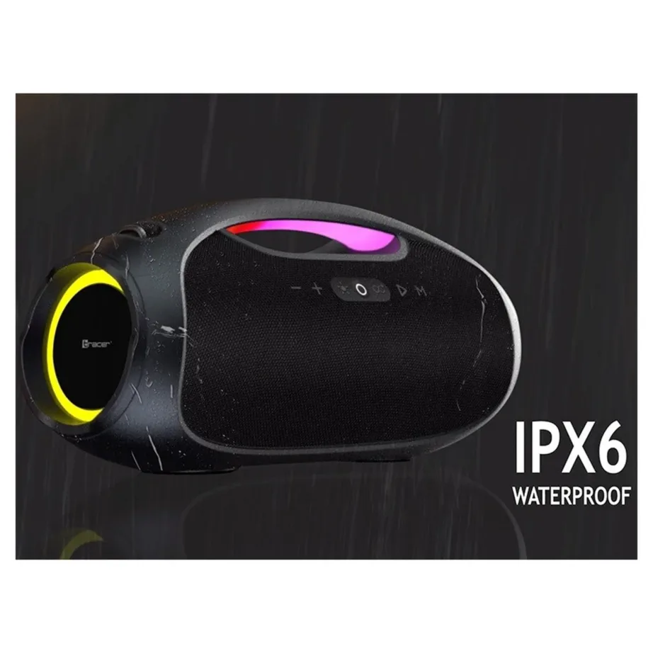 Tracer Magnus PRO TRAGLO47226 60W must juhtmevaba Bluetooth 5.3 kaasaskantav stereokõlar, 12 h akuga nutitelefonidele – 8