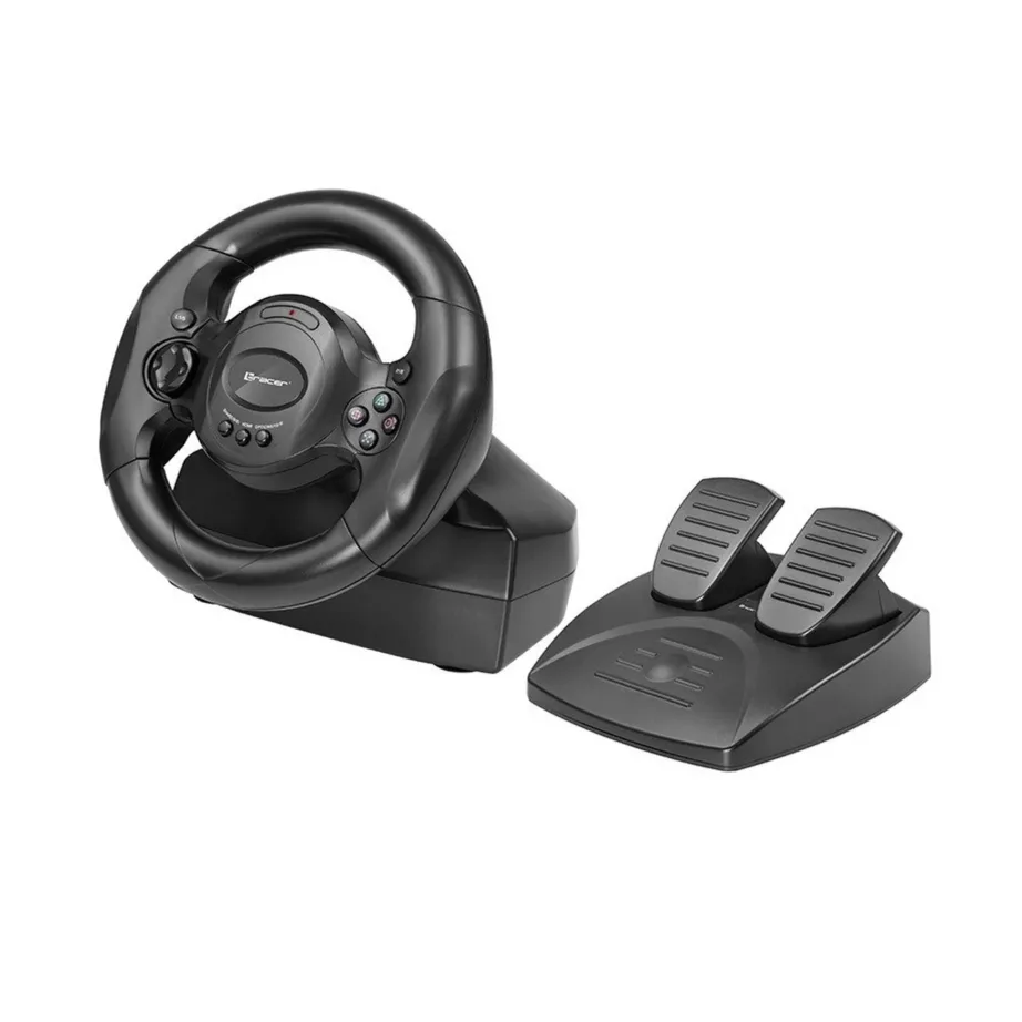 Tracer Rayder TRAJOY46765 180° rool koos pedaalidega, 1,8 m, must, PC/PS4/PS3/Xbox One juhtmega – 6
