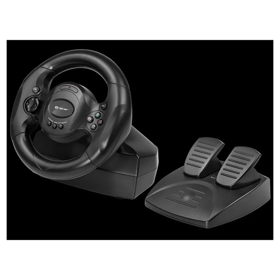 Tracer Rayder TRAJOY46765 180° rool koos pedaalidega, 1,8 m, must, PC/PS4/PS3/Xbox One juhtmega – 10