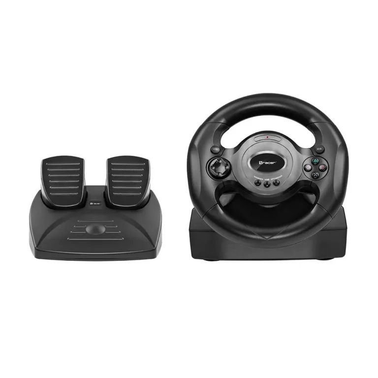 Tracer Rayder TRAJOY46765 180° rool koos pedaalidega, 1,8 m, must, PC/PS4/PS3/Xbox One juhtmega