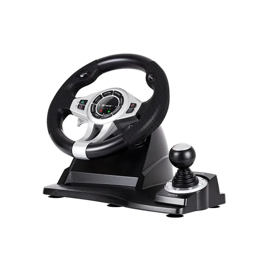 Tracer TRAJOY46524 must juhtmega rool ja pedaalid 270° pöördenurgaga PlayStation 3/4 jaoks, 1,8 m kaabel, libisemisvastase pinnaga – 6