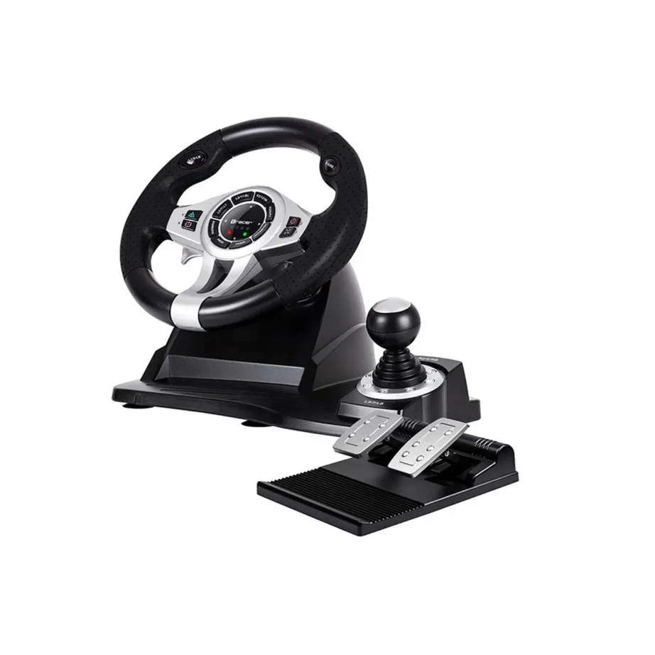Tracer TRAJOY46524 must juhtmega rool ja pedaalid 270° pöördenurgaga PlayStation 3/4 jaoks, 1,8 m kaabel, libisemisvastase pinnaga – 7