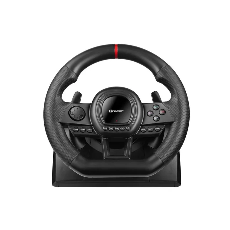 Tracer TRAJOY47345 270° must juhtmega mängurool pedaalidega, PlayStation 3/4 tugi, libisemisvastane pind, 1,8 m kaabel