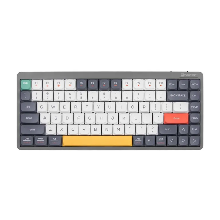 Tracer TRAKLA47279 valge mehaaniline QWERTY mänguklaviatuur RGB-taustvalgustuse ja numbriklahvistikuga, 1,5 m USB-kaabel