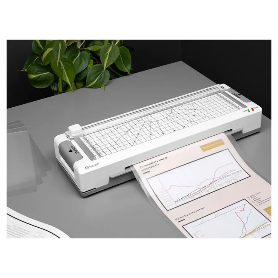 Tracer TRANIS47269 valge A4 külmkuum lamineerija 22 cm A4 lamineerimisala, 2 minutit eelsoojendusaega – 5
