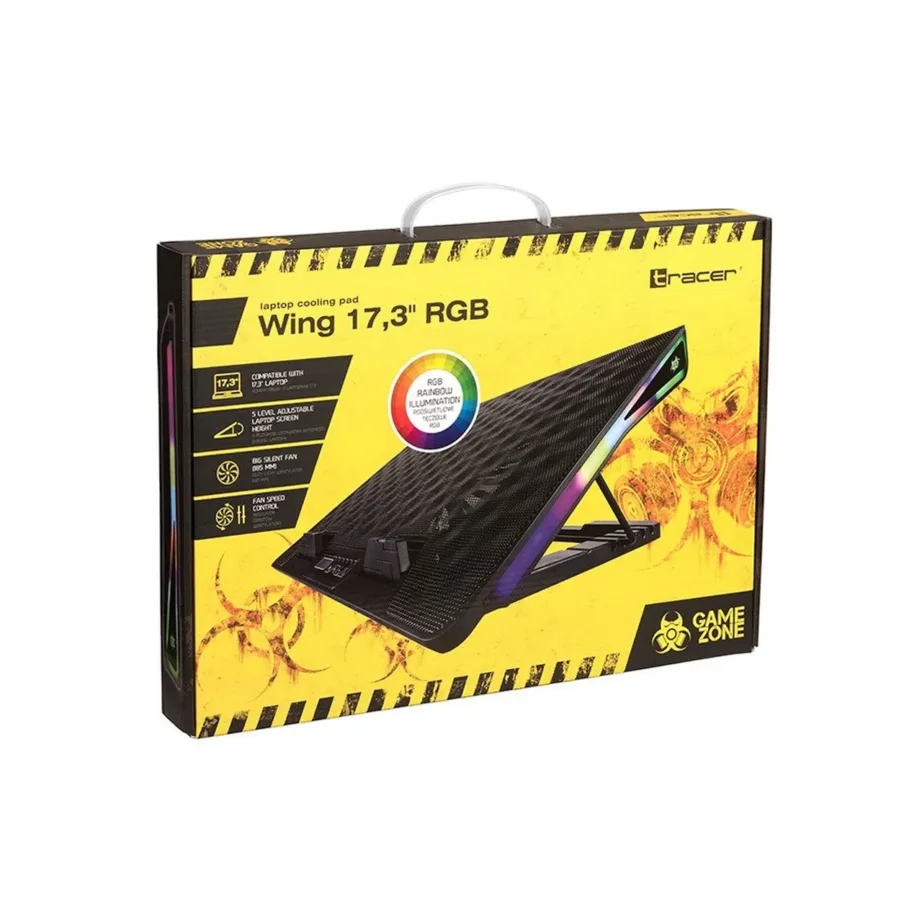 Tracer TRASTA46405 40x29x4 cm USB sülearvuti jahutusalus kuni 17,3″ ekraanile, 800 RPM, 25 dB – 5