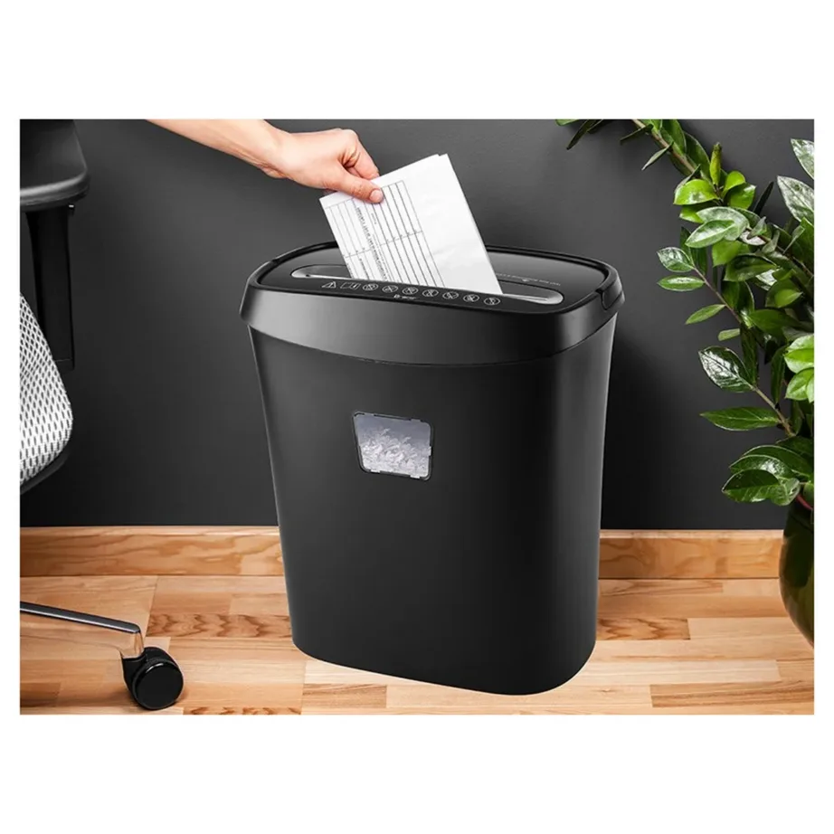 Tracer TRX-815L 8-leheline must paberihävitaja, 5 x 38 mm ristlõige, 10 l kogumismahuti, krediitkaartide hävitus – 5