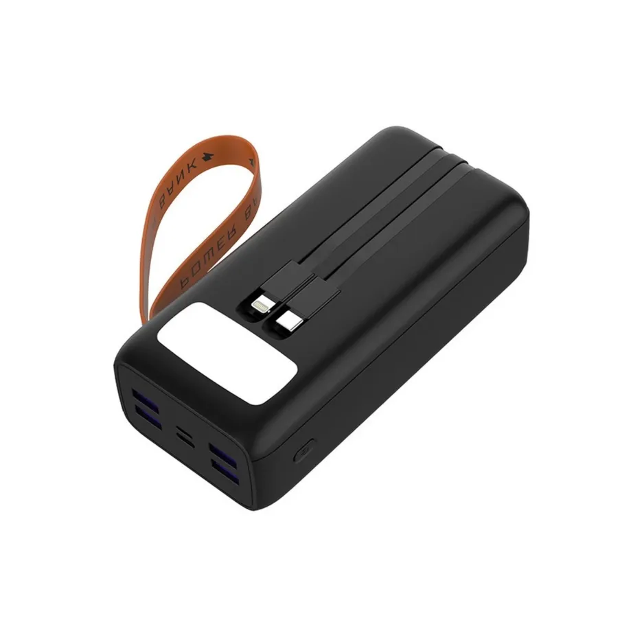 Tracer Vouge-3 TRABAT47369 30000 mAh must kiirlaadimisega akupank LCD-ekraaniga, 2x USB-A ja USB-C, taskulambiga - 5