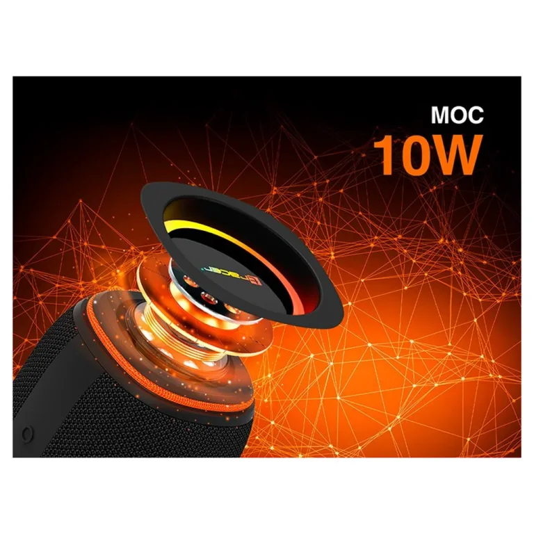 Tracer XtremeBeat Lite TRAGLO47540 10W must kaasaskantav Bluetooth 5.3 IPX6 stereokõlar sisseehitatud mikrofoniga