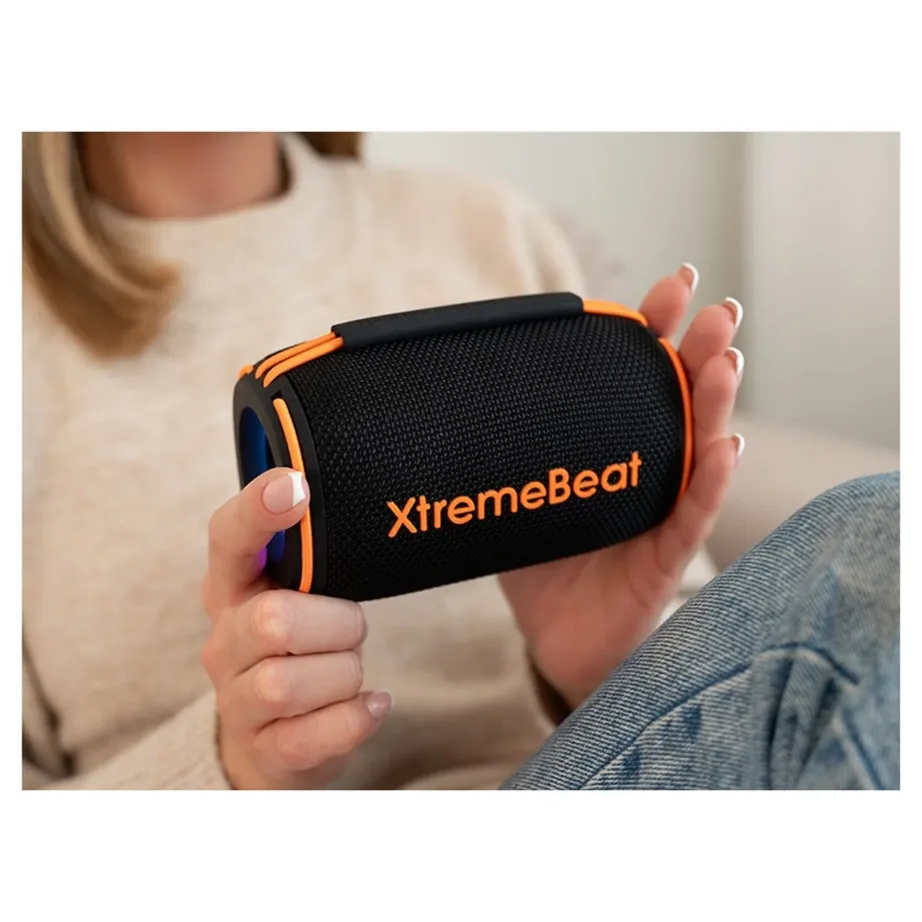 Tracer XtremeBeat Lite TRAGLO47540 10W must kaasaskantav Bluetooth 5.3 IPX6 stereokõlar sisseehitatud mikrofoniga – 3