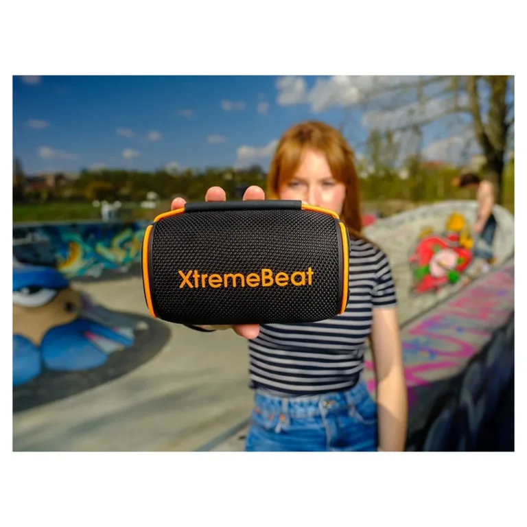 Tracer XtremeBeat Lite TRAGLO47540 10W must kaasaskantav Bluetooth 5.3 IPX6 stereokõlar sisseehitatud mikrofoniga