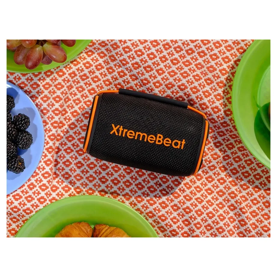 Tracer XtremeBeat Lite TRAGLO47540 10W must kaasaskantav Bluetooth 5.3 IPX6 stereokõlar sisseehitatud mikrofoniga – 8