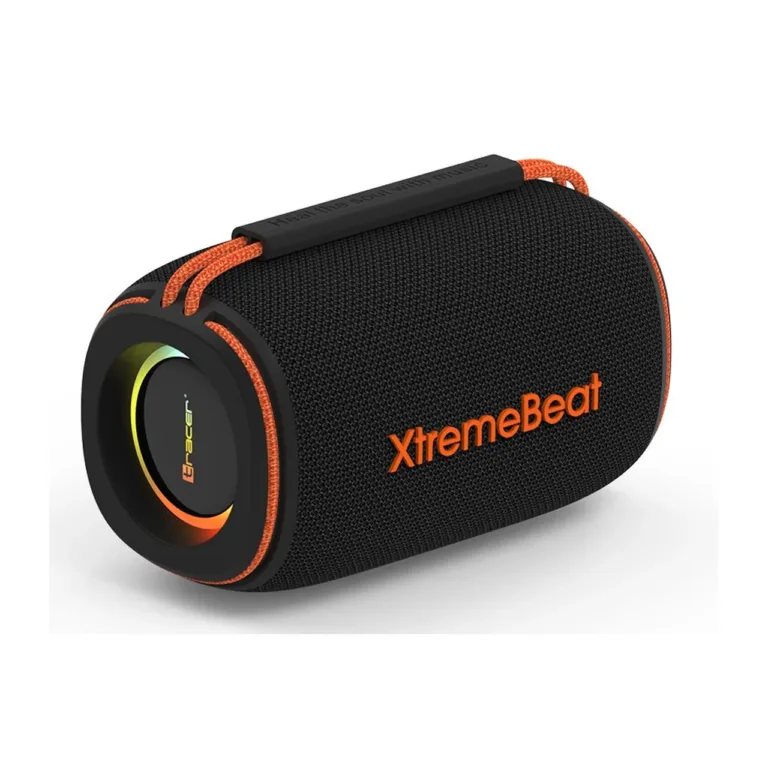 Tracer XtremeBeat Lite TRAGLO47540 10W must kaasaskantav Bluetooth 5.3 IPX6 stereokõlar sisseehitatud mikrofoniga
