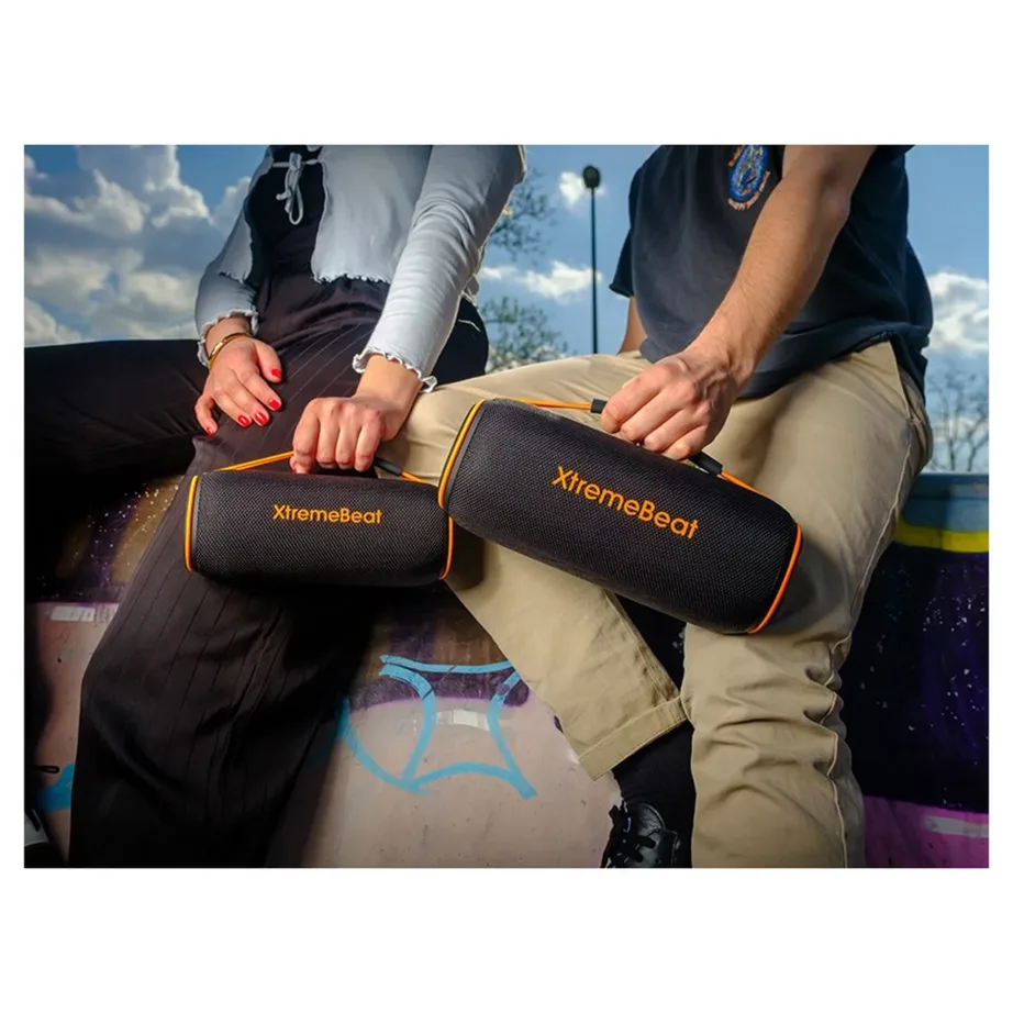 Tracer XtremeBeat Pro TRAGLO47543 40W must kaasaskantav Bluetooth 5.3 IPX6 stereo kõlar sisseehitatud mikrofoniga - 12
