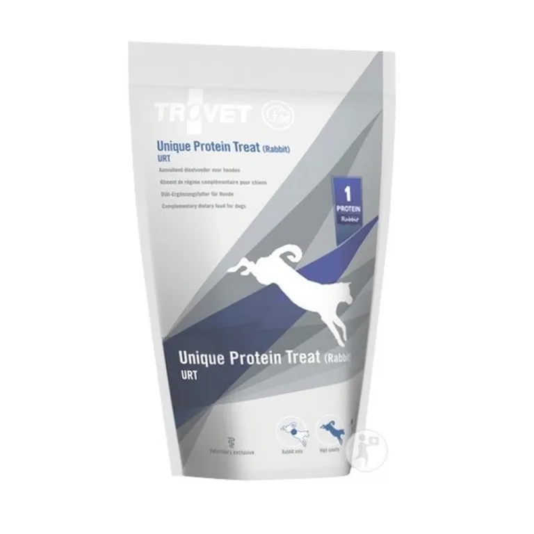 TROVET Unique Protein Treat URT Rabbit 125 g küülikumaitseline hüpoallergeenne koeramaius täiskasvanud koertele