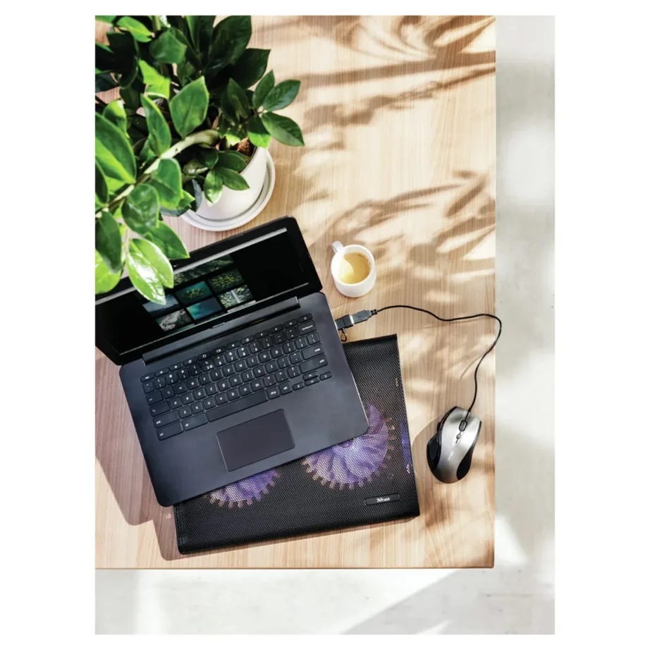 Trust 20104 17,3″ must USB-jahutusalus kahe ventilaatoriga sülearvutile LED-valgustusega – 4