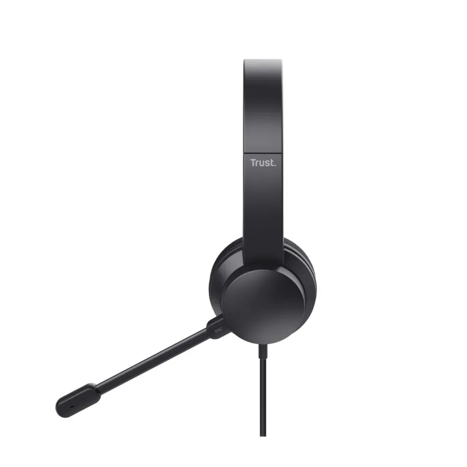 Trust Ayda 25089 must 1,8 m USB-A juhtmega binauraalne headset aktiivse mürasummutusega kõnedele ja muusikale – 2