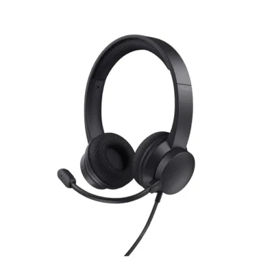 Trust Ayda 25089 must 1,8 m USB-A juhtmega binauraalne headset aktiivse mürasummutusega kõnedele ja muusikale