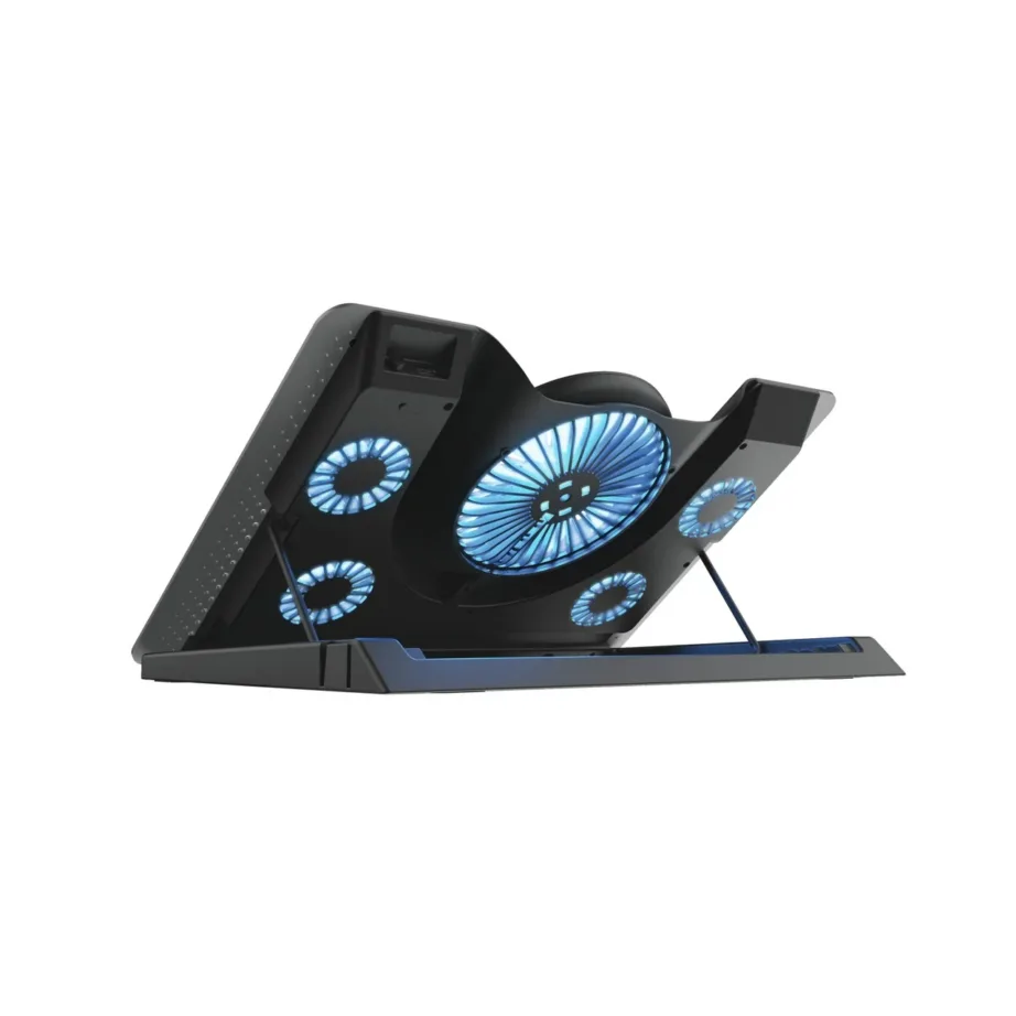 Trust GXT 1125 Quno 17″ alumiiniumist sülearvutialus viie ventilaatoriga, USB-toitega, must, 43,2 cm, reguleeritav – 2