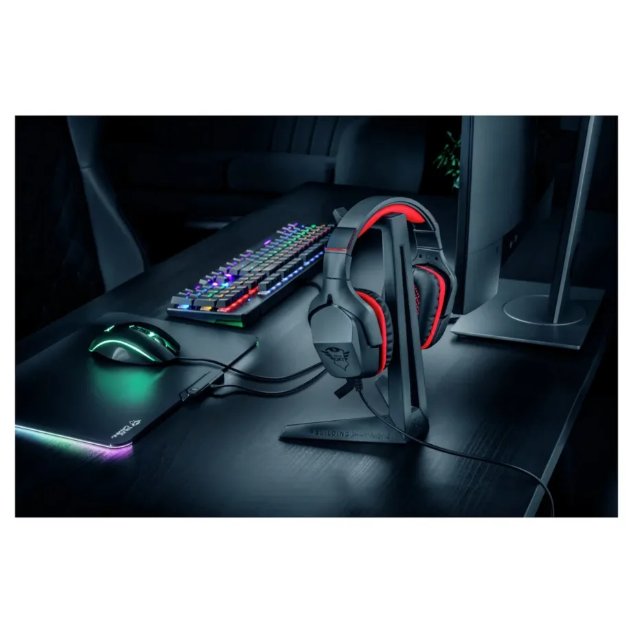 Trust GXT 260 Cendor 255 mm must kõrvaklappide hoidik, universaalne, plastik – 7