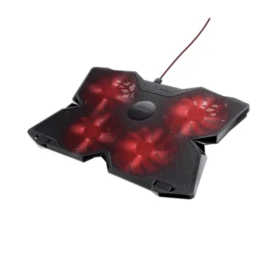 Trust GXT 278 17,3" must USB-jahutusalus 4 ventilaatoriga sülearvutile, LED-valgustusega