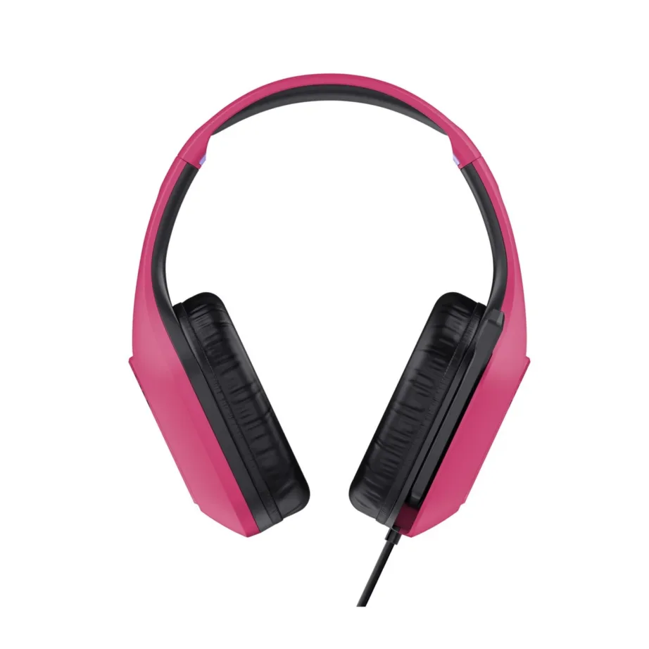 Trust GXT 415P Zirox Powerful Pink juhtmega 2 m mänguripeakomplekt ABS peavõruga, 50 mm neodüüm-draiverid, kokkupandava mikrofoniga – 5