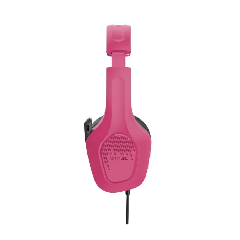 Trust GXT 415P Zirox Powerful Pink juhtmega 2 m mänguripeakomplekt ABS peavõruga, 50 mm neodüüm-draiverid, kokkupandava mikrofoniga – 7