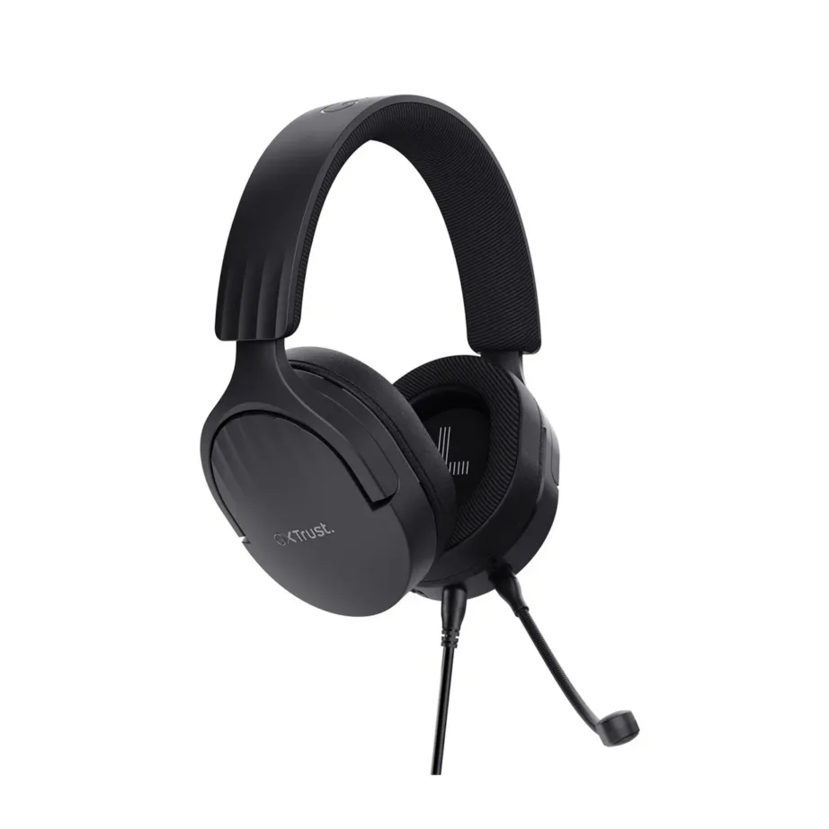 Trust GXT 489 Fayzo juhtmega mononaalne mänguripeakomplekt, 3,5 mm, eemaldatav mikrofon, ABS, 85% taaskasutatud plastist, must – 3