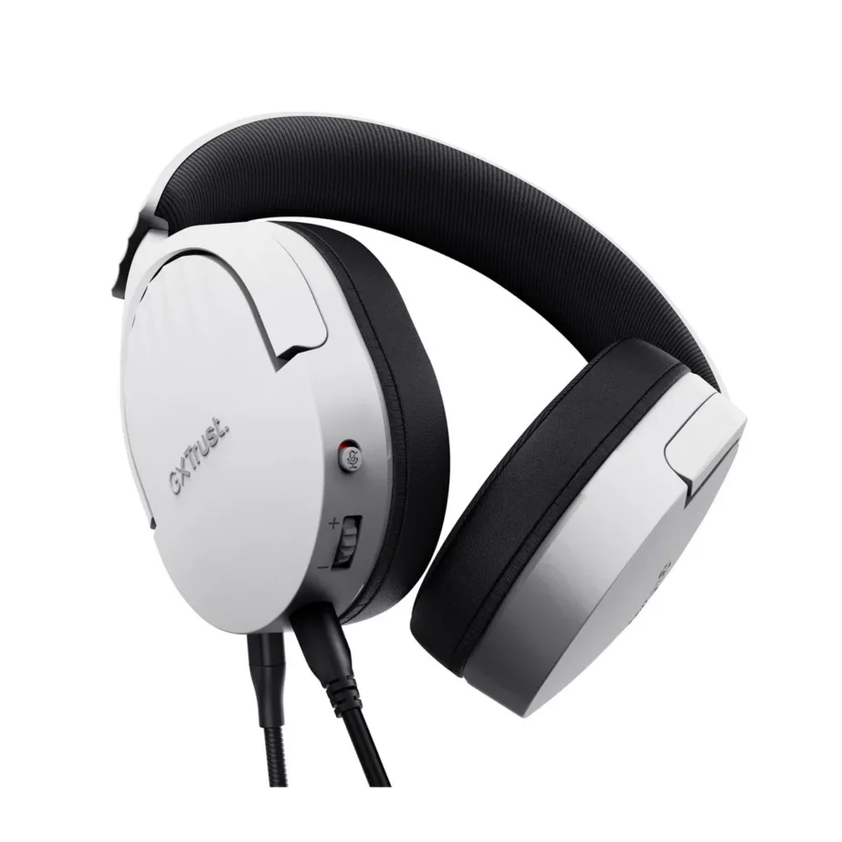 Trust GXT 489W Fayzo must-valge juhtmega mängurikomplekt, 3,5 mm, eemaldatav mikrofon, 1,2 m kaabel, ABS, taaskasutatud materjalid, 180x90x200 mm – 9