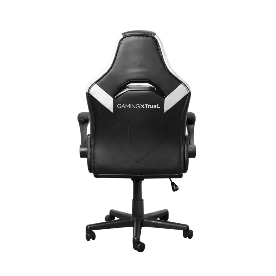 Trust GXT 703W Riye 68x69x128 cm must/valge kangast ja kunstnahast mänguritool, 140 kg kandevõimega – 5