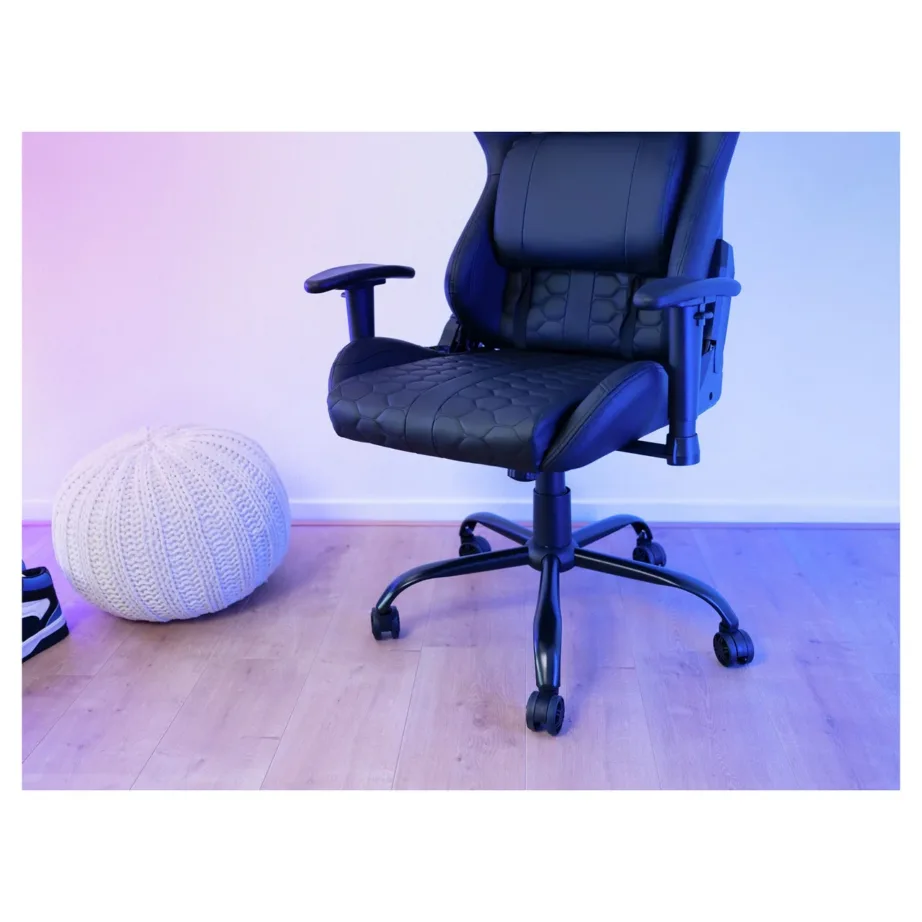 Trust GXT 708 Resto must 72 cm laiune universaalne mänguritool 150 kg metallraamiga, reguleeritava seljatoe ja käetugedega – 3