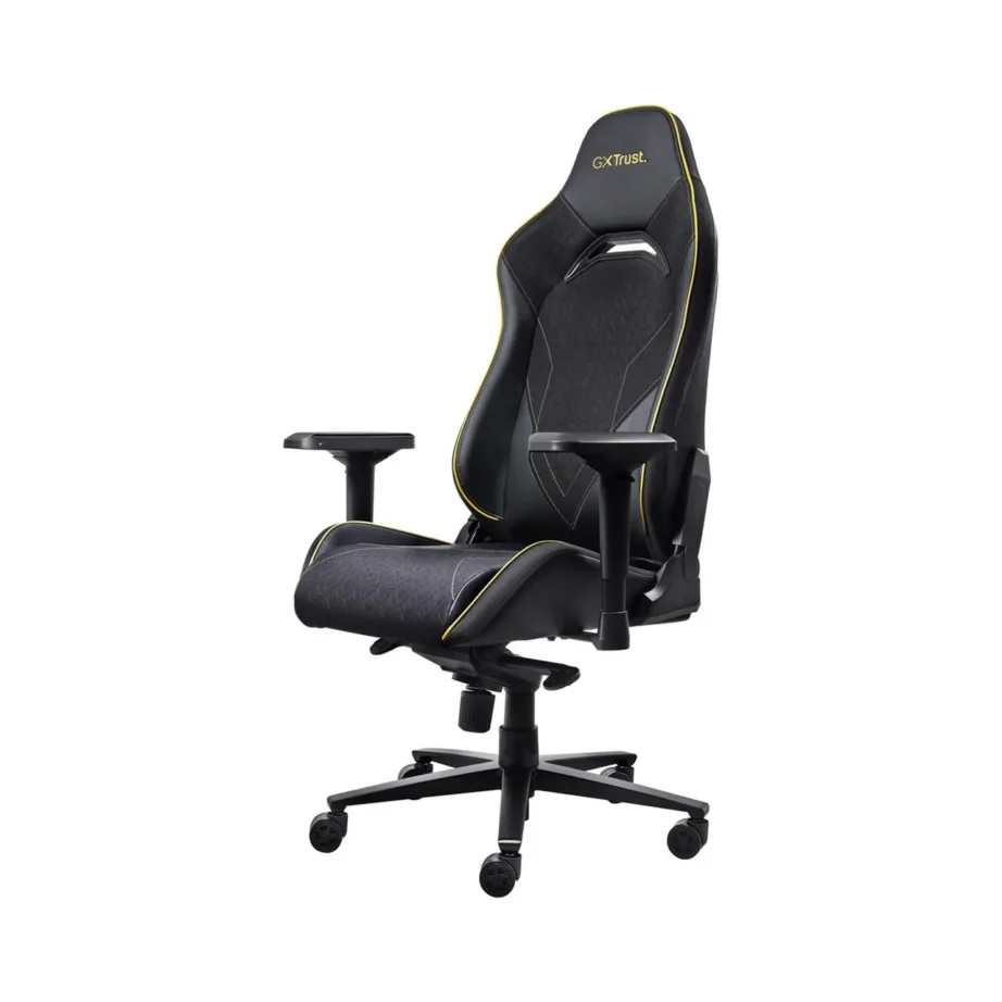 Trust GXT 721 Ruya Pro 710x750x1340 mm must PU-nahast 4D käetugedega mänguritool, max 195 cm/150 kg – 2