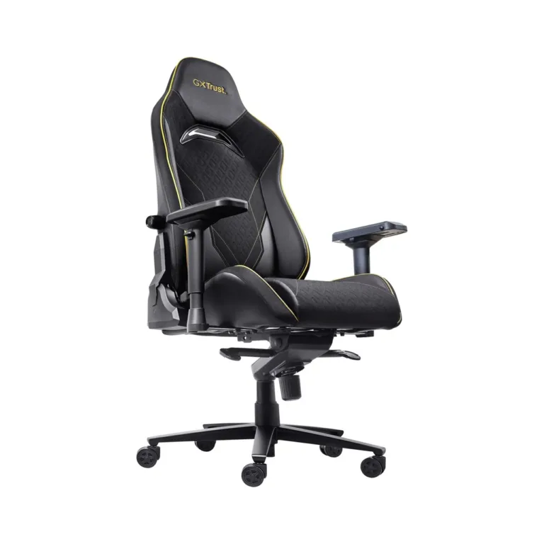 Trust GXT 721 Ruya Pro 710x750x1340 mm must PU-nahast 4D käetugedega mänguritool, max 195 cm/150 kg