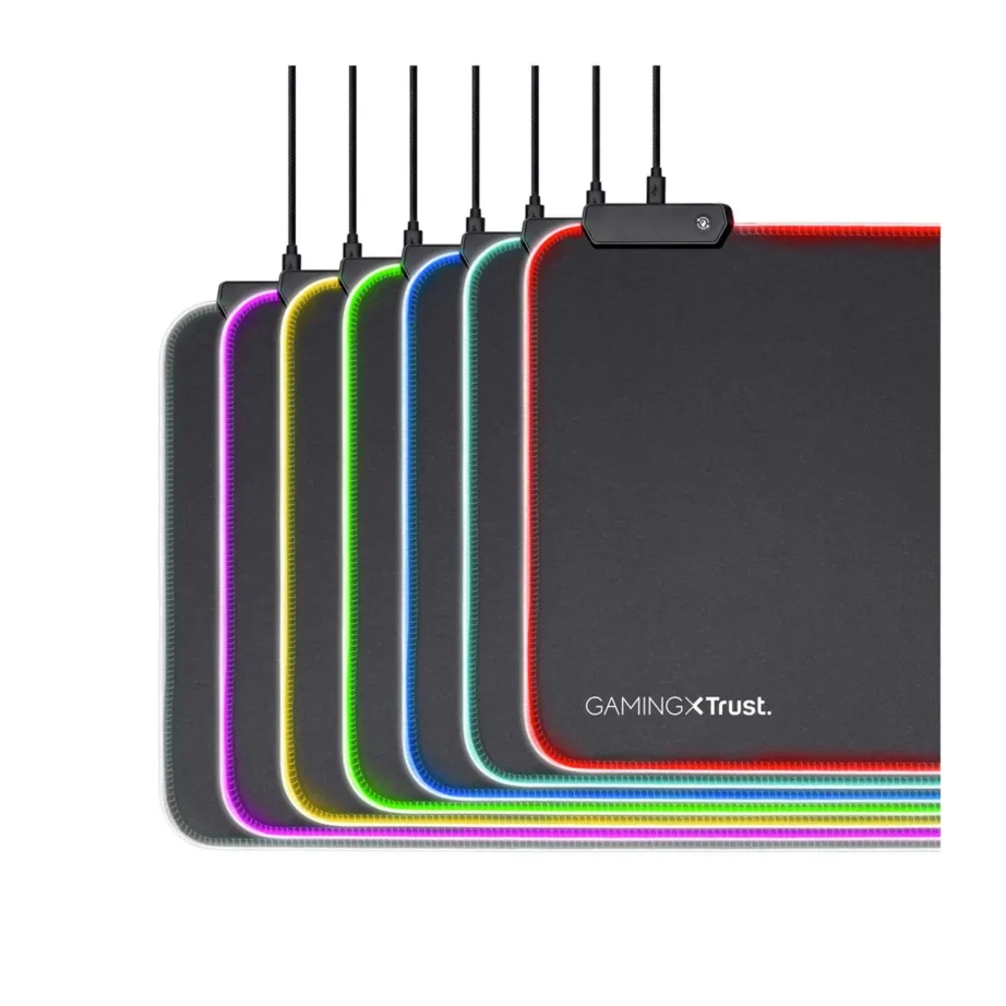 Trust GXT 764 Glide-Flex XXL 930×300 mm must LED-taustvalgustusega mängurihiirematt – 4