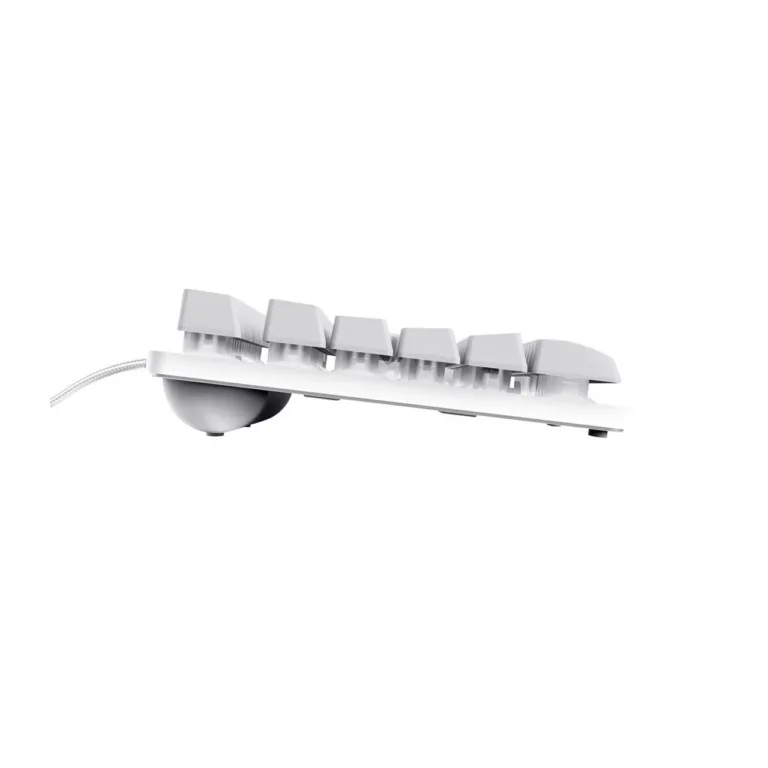 Trust GXT 833W Thado TKL 87-klahviline RGB LED valge mänguriklaviatuur, US QWERTY, juhtmega USB