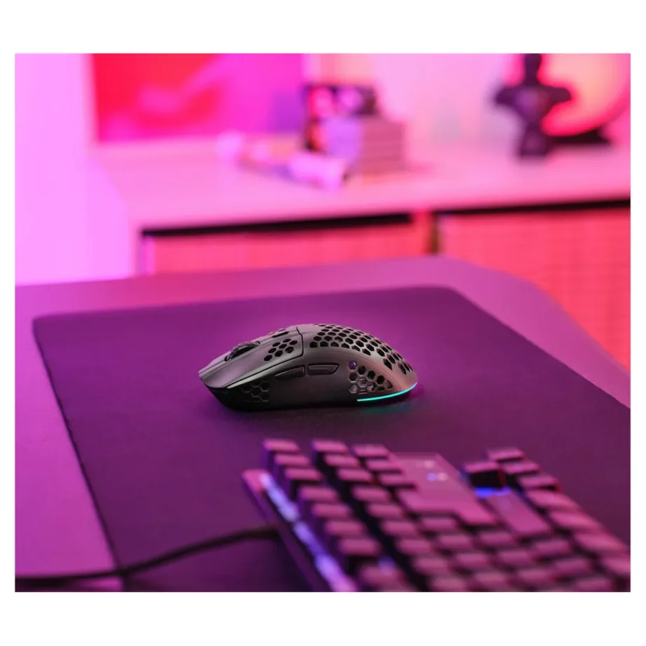 Trust GXT 929 Helox 4800 DPI must juhtmevaba mängurihiir RGB-valgustusega, paremakäelistele, 80h aku, USB-C laadimine, 64x125x38 mm – 7