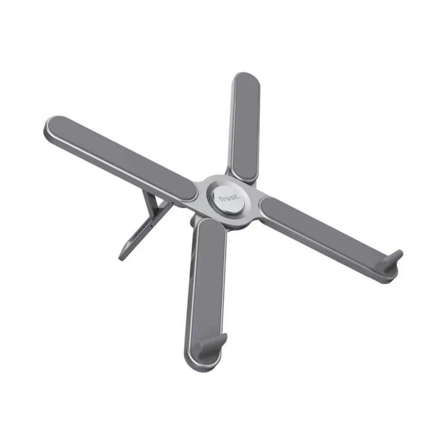 Trust Macy 280x23x46 mm alumiiniumist kokkupandav ja reguleeritav sülearvutialus, hall, kuni 17,3″ ja 20 kg – 3