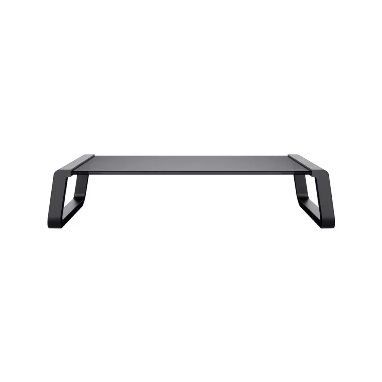 Trust Monta 415x225x98 mm karastatud klaasist must monitorialus lauale, kandevõime 10 kg, 1 ekraanile