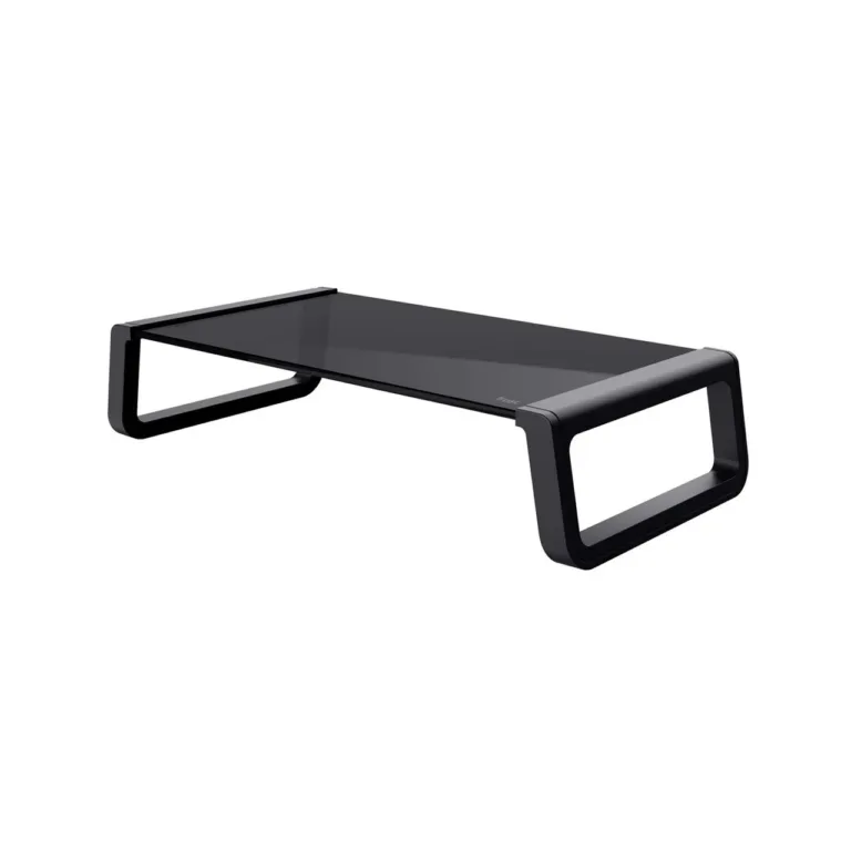 Trust Monta 415x225x98 mm karastatud klaasist must monitorialus lauale, kandevõime 10 kg, 1 ekraanile